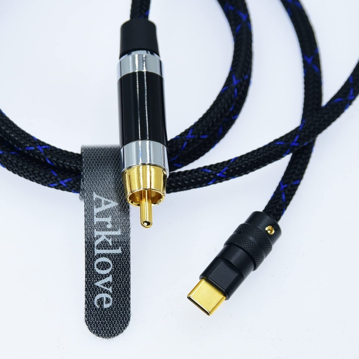ft USB-C Male to RCA Female Digital Audio Cable OCC Silver-Plated 192kHz