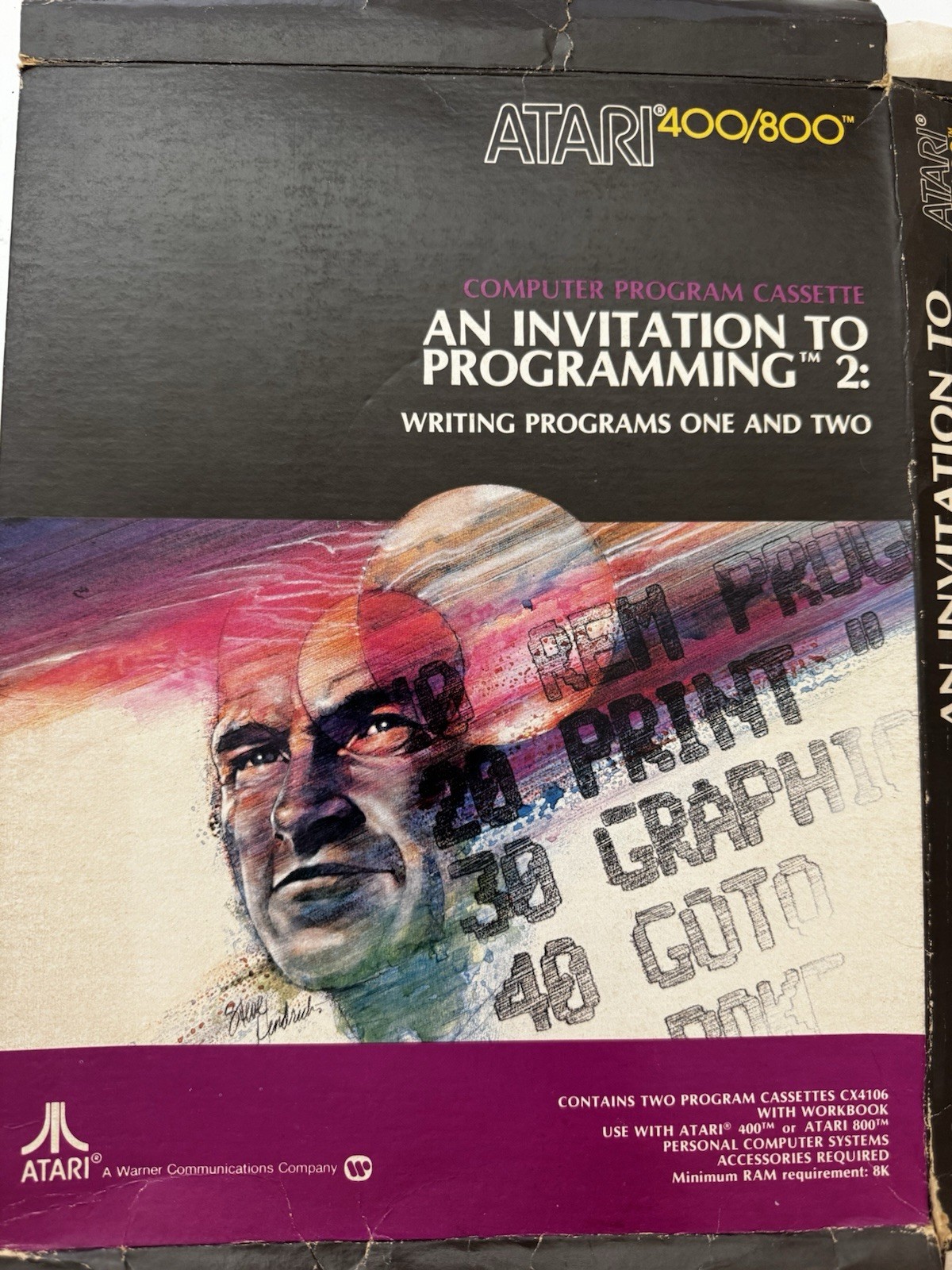 Atari 400/800/XE/XT An Invitation To Programming Cassette Tape In Box CX-4101 
