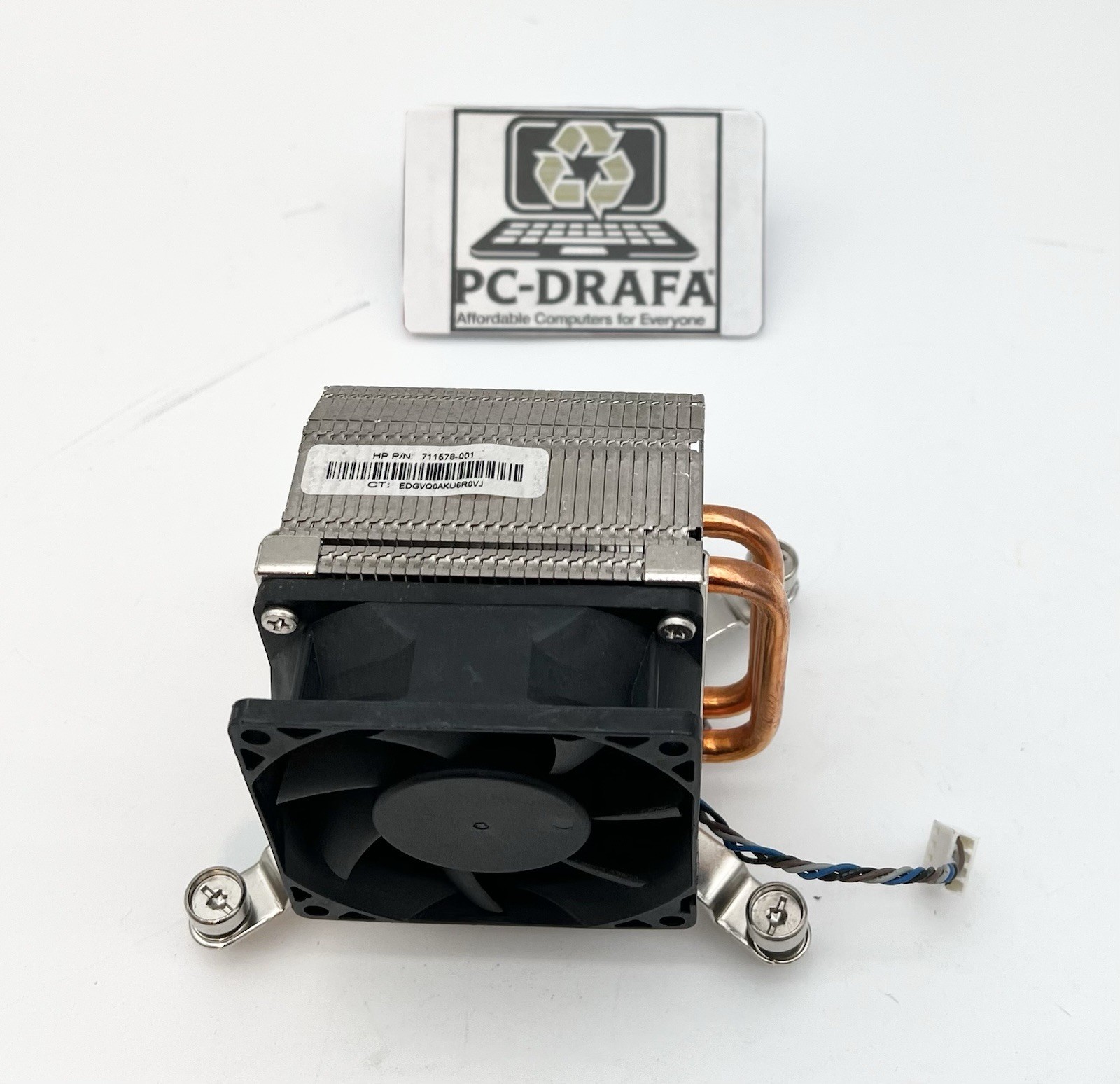 Genuine HP 711578-001 711578-002 ProDesk 600 800 G1 SFF 4-Pin CPU Fan w/Heatsink