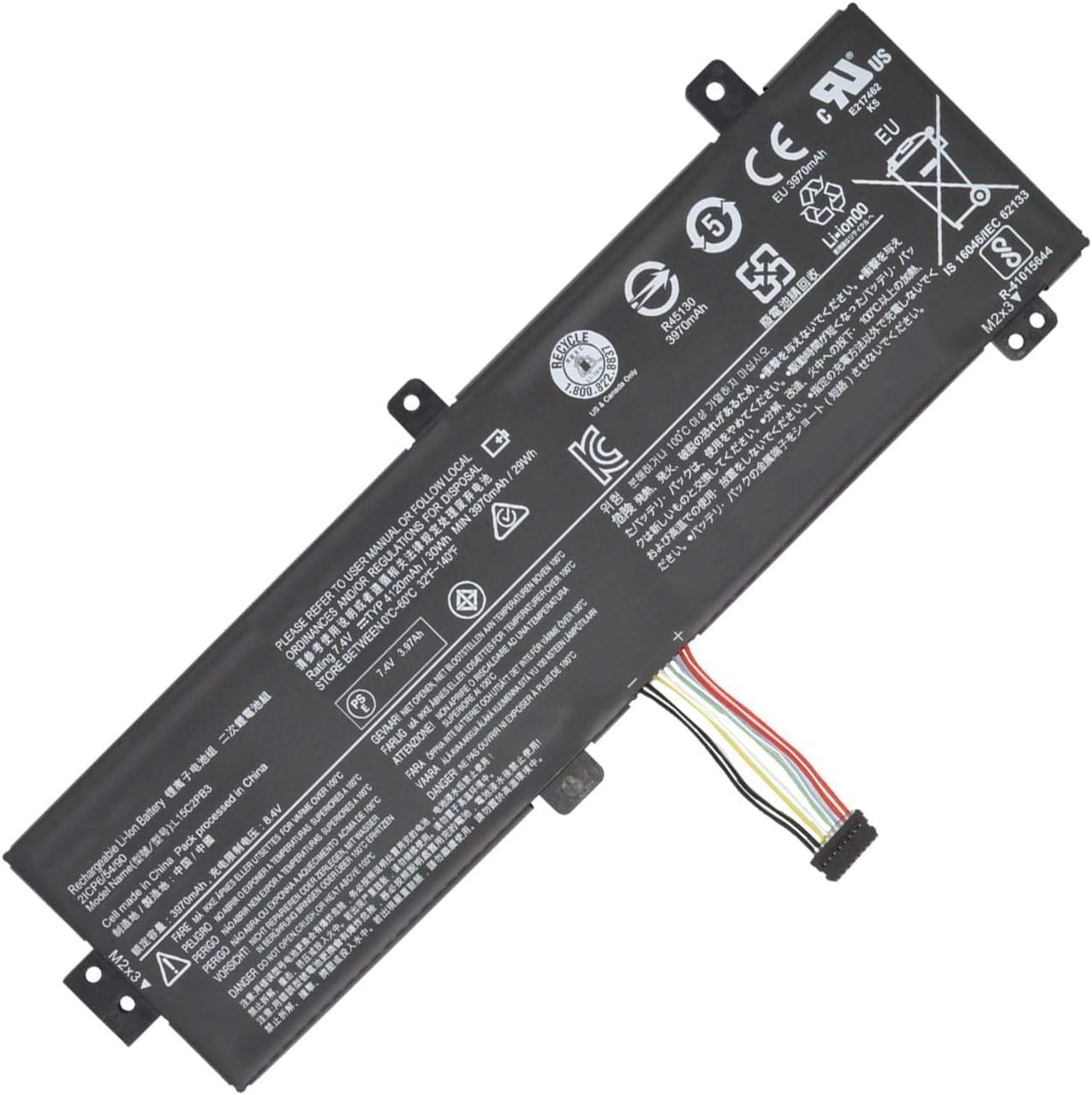 Hubei L15M2PB3 L15C2PB3 2ICP6 54 90Laptop Battery Compatible for Lenovo IdeaPad