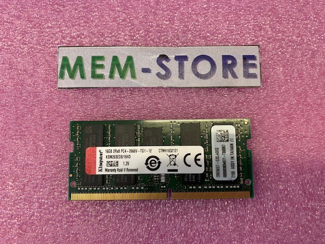 KSM26SED8/16HD 16GB 2Rx8 2G x 72-Bit PC4-2666 CL19 260-Pin ECC SODIMM Memory