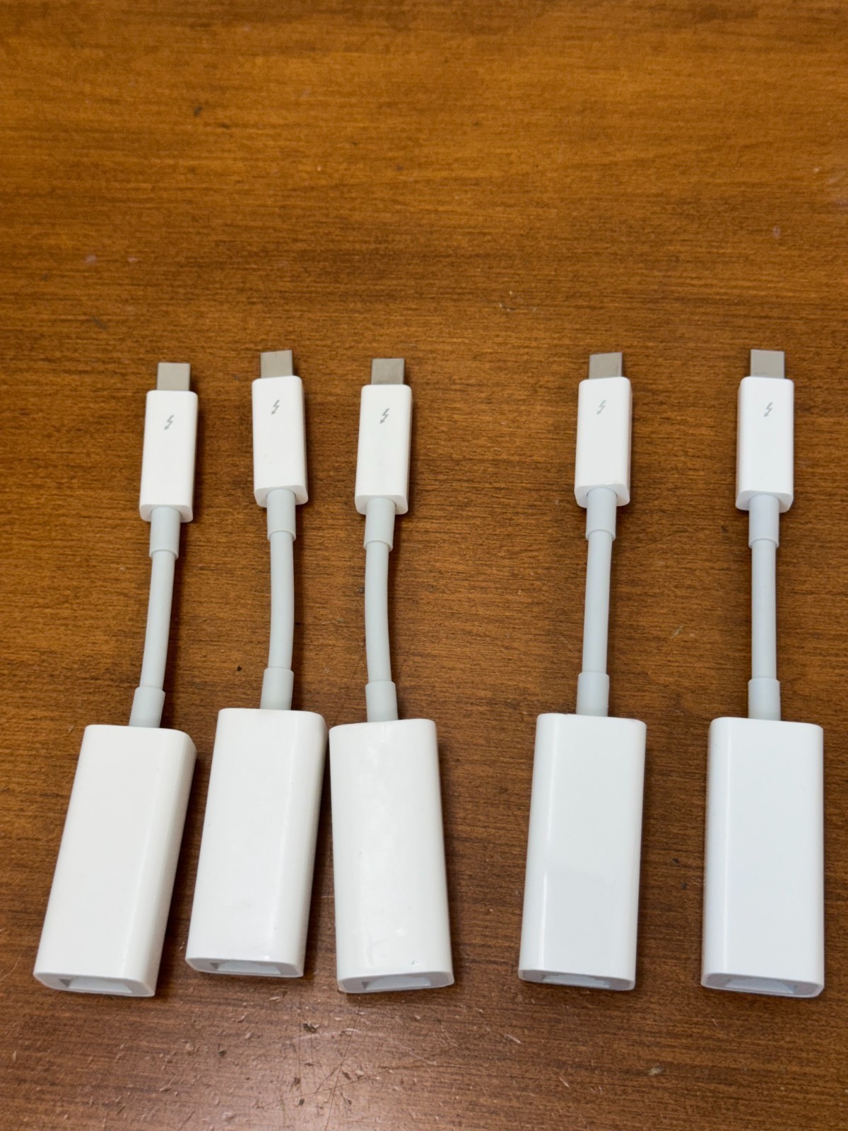 Lot of 5 Apple A1433 Thunderbolt to Gigabit Ethernet Adapter EMC2590