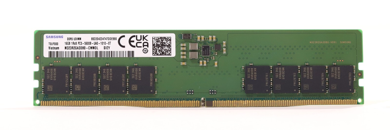 Samsung 16GB 1Rx8 PC5-5600B-YA0-1010-XT Non-ECC Memory P/N: M323R2GA3DB0-CWM0L