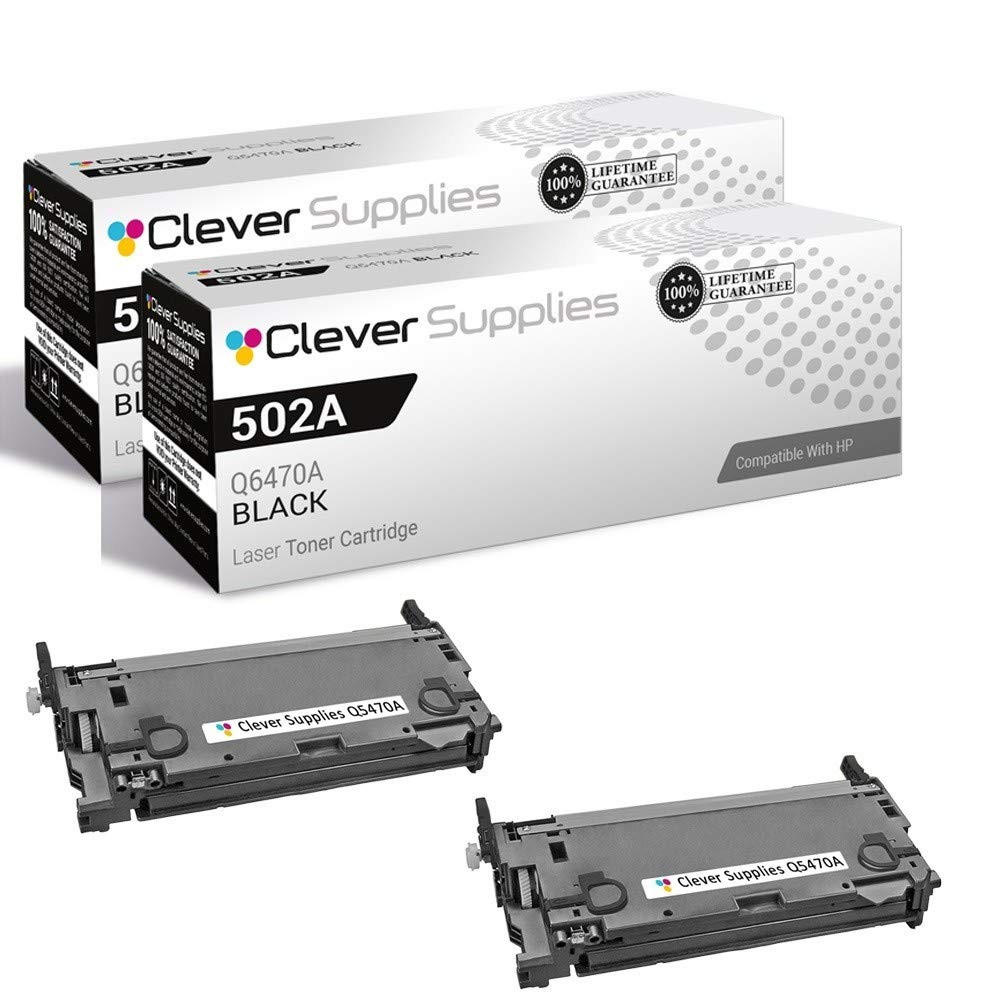 CS Replacement Toner Cartridge Compatible with HP CP3505n Q6470A Black