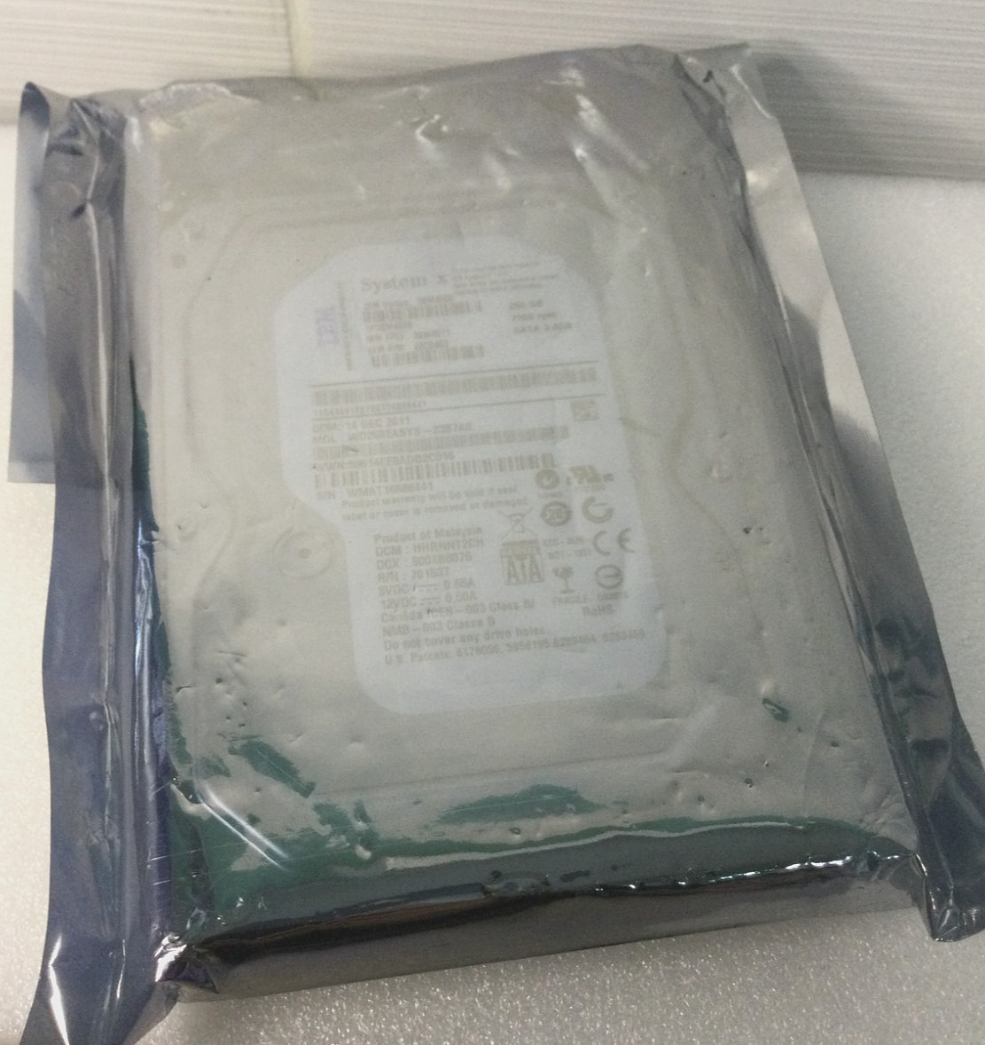 IBM 39M4511 42C0463 39M4508 44E9172 SYSTEM X 250GB 7200RPM 3.5" SATA HARD DRIVE
