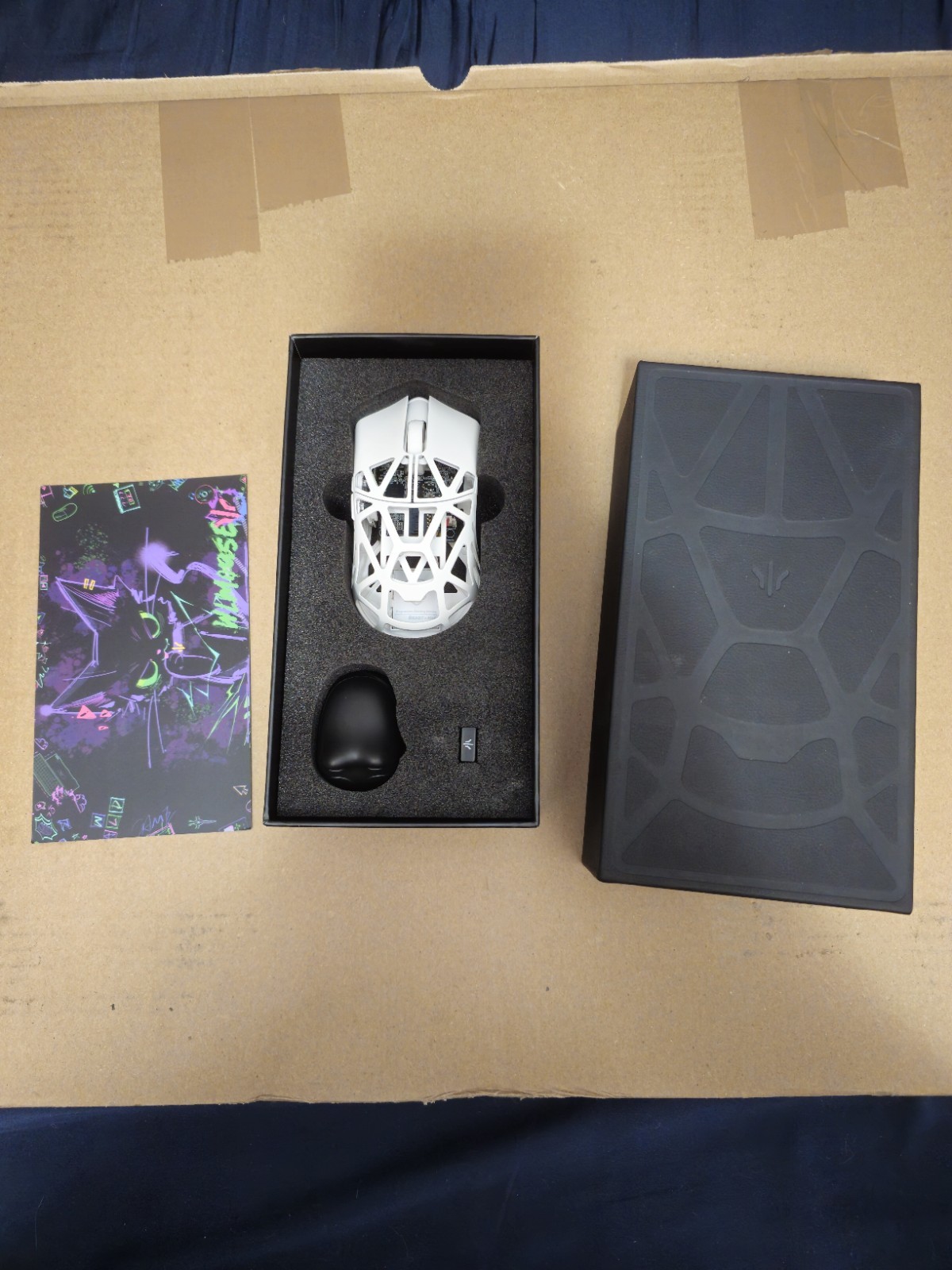 WLMOUSE beast x mini pro magnesium white gaming mouse omron switches used