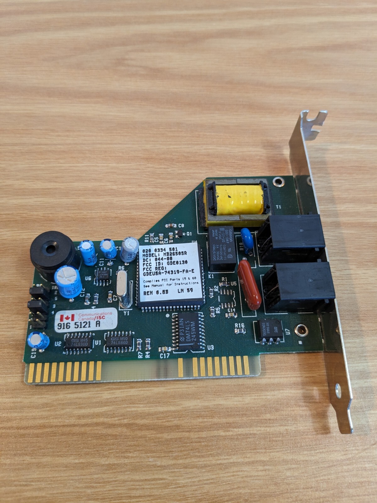 Vintage Cardinal Technologies Model MB2650SR ISA Fax Modem Card 