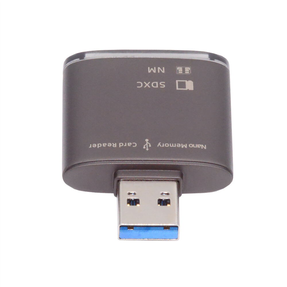 CHENYANG USB 3.0 Type A to NM Nano Memory Card & SD Card Reader for Camera