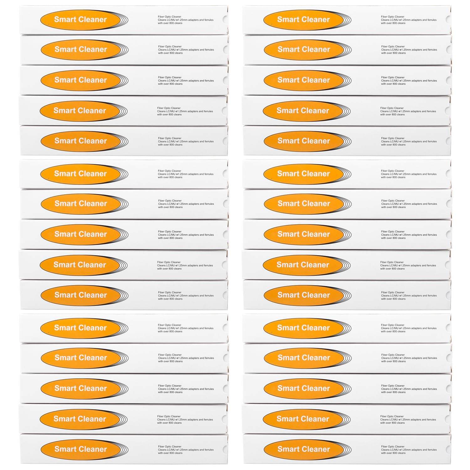30PCS Fiber Cleaning Pen for 1.25Mm LC/MU Fiber Connector