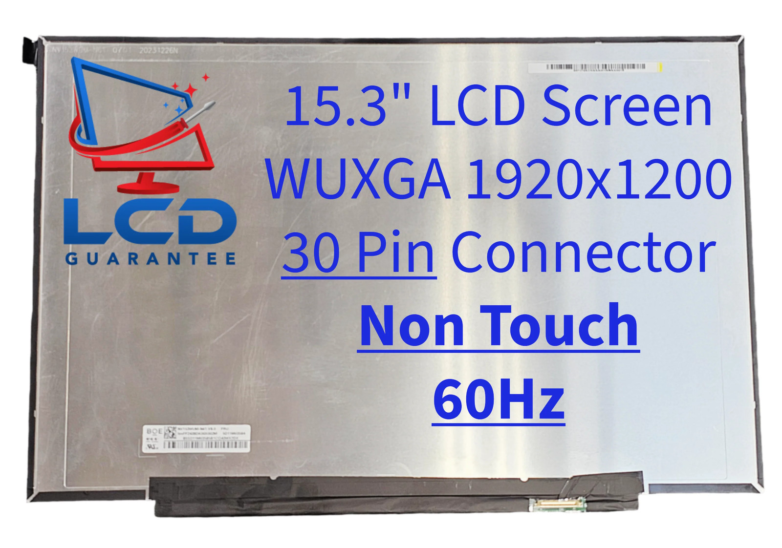 Lenovo 5D11P86176 15.3" WUXGA 60Hz Non Touch Laptop LCD Screen