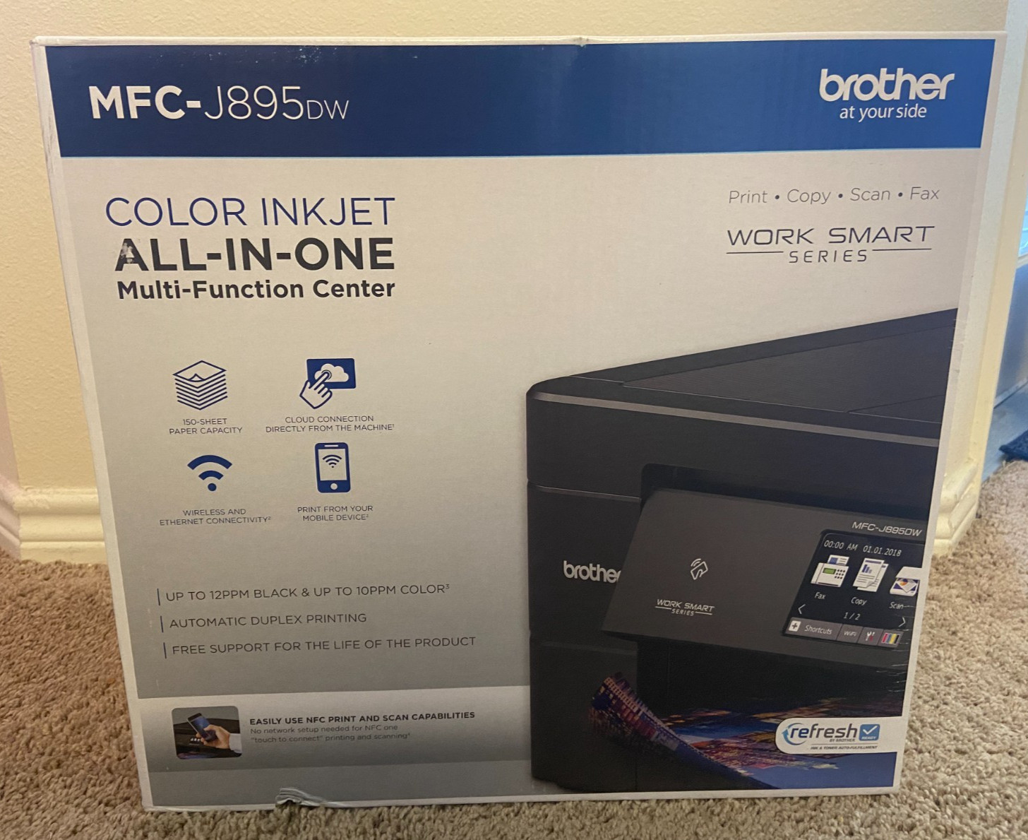 NEW Brother Work Smart Series MFC-J895DW Wireless All-In-One Inkjet Printer