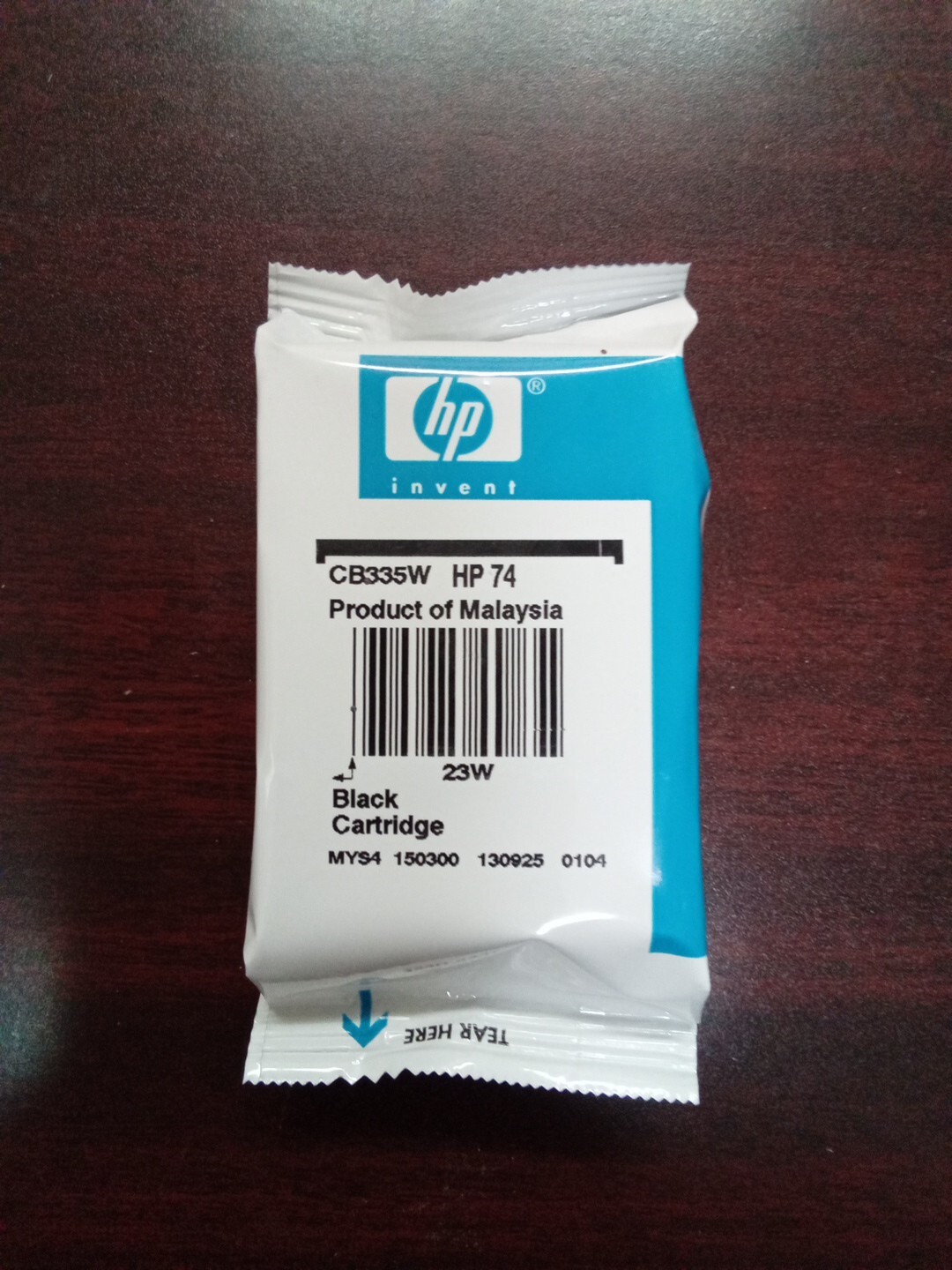 HP Invent HP 74 Black Ink Cartridge 23W Unknown Expiration Date