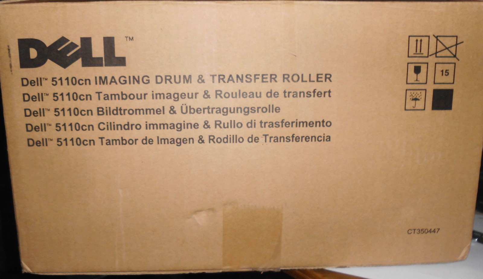Dell UF100 Imaging Drum M6599 for 5110CN 5110 + Transfer Roller J6343 Original Box B