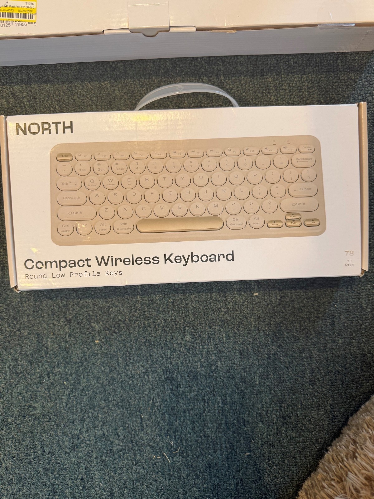 NORTH compact wirless keyboard with 78 keys