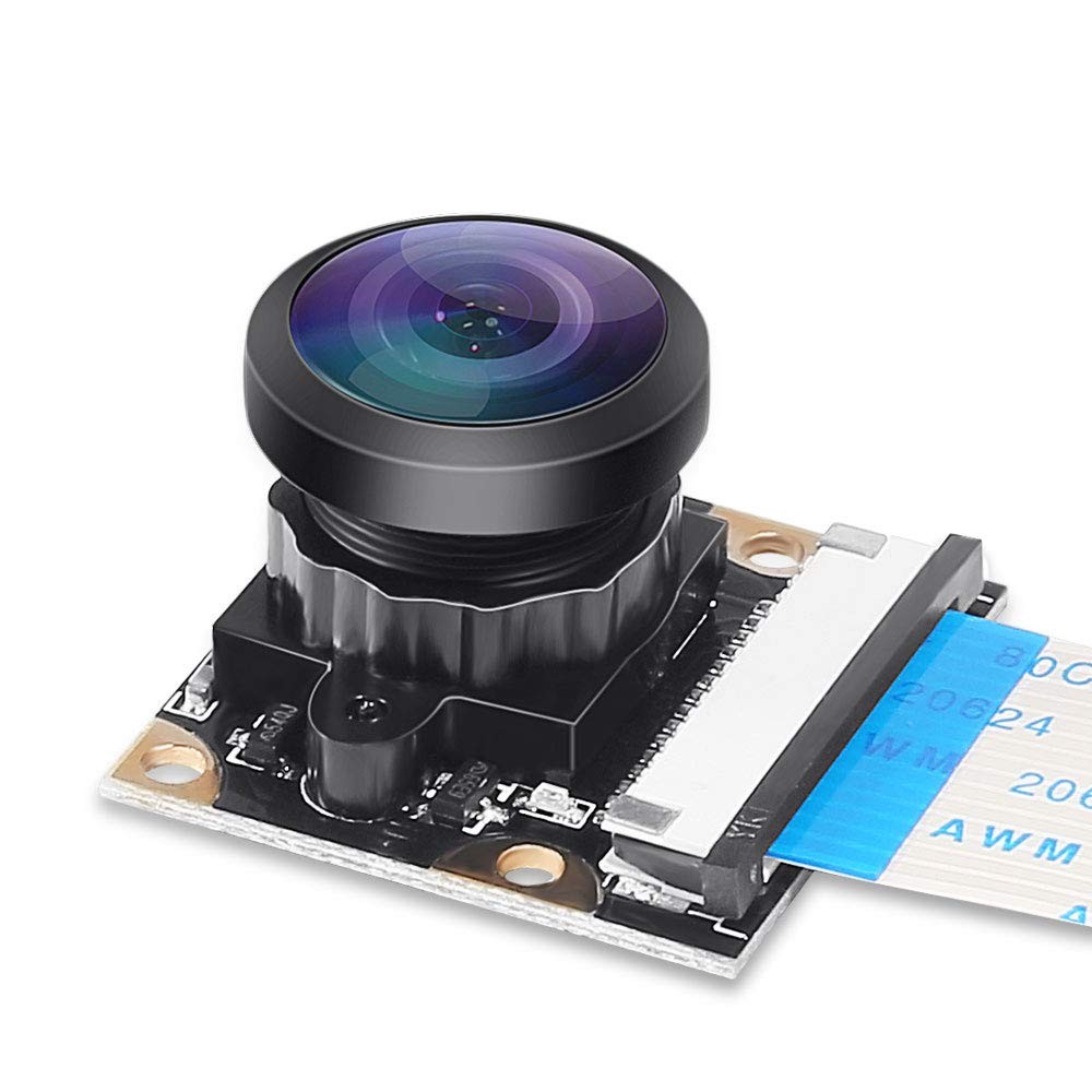 Raspberry Pi 4 B - 222 FoV Fisheye Wide Angle Webcam With Night Vision, 5 Meg...