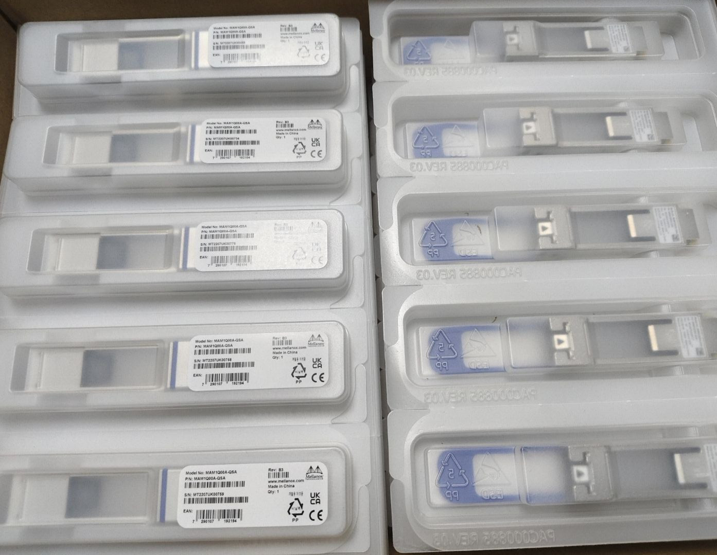 Mellanox MAM1Q00A-QSA QSFP to SFP+, 40Gb to 10Gb Adapter Cisco CVR-QSFP-SFP