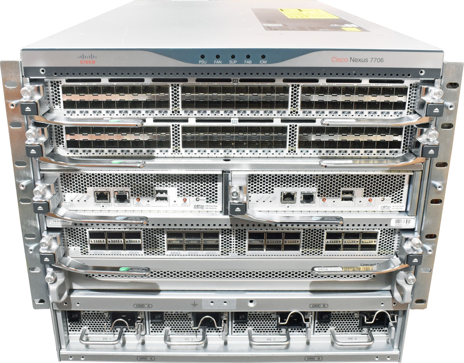 Cisco Nexus 7706 N77-C7706 6-Slot Switch 24x QSFP+ 96x SFP+ 2x Supervisor Mod...