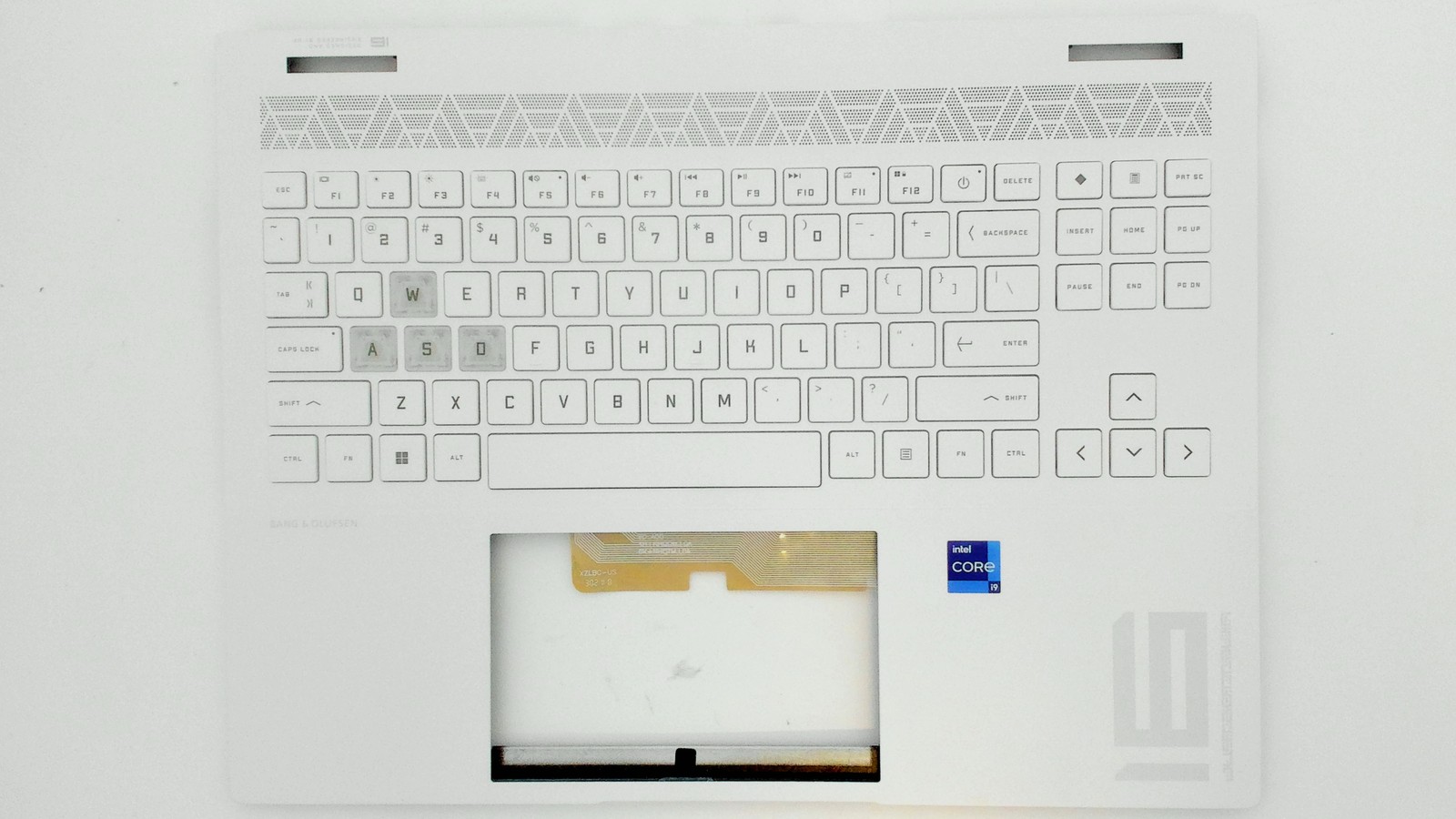 Palm Rest for HP Omen 7M462UAR Ceramic White 4-Zone Lighting N43757-001