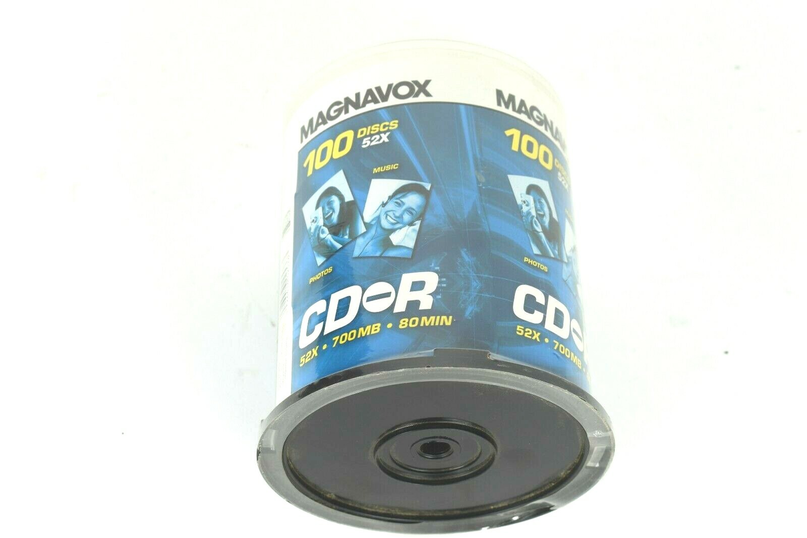 Magnavox CD-R 52X 700MB 80min 100 Pack New Sealed