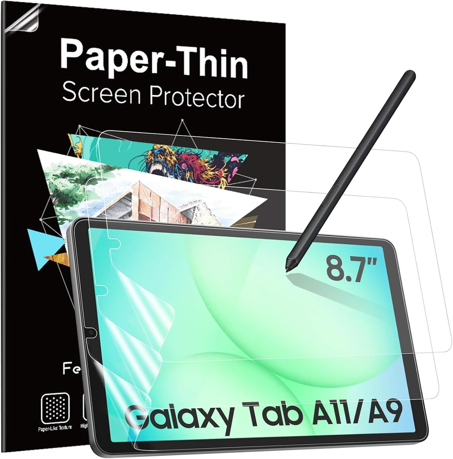 3 Pack Paperfeel Screen Protector for 8.7" Samsung Galaxy Tab A11 2025