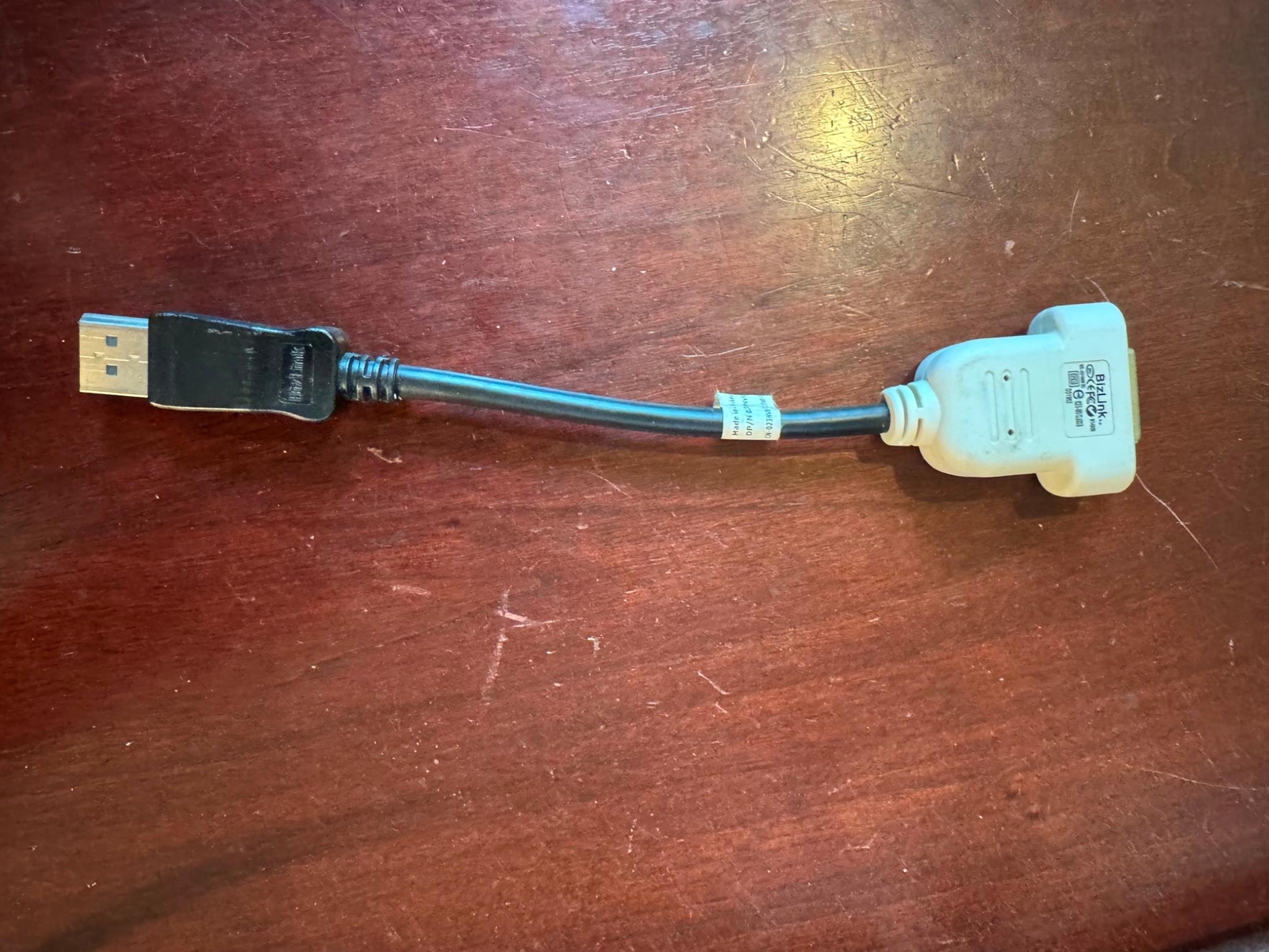 Genuine Dell BizLink DisplayPort DP to DVI DVI-D Video Adapter Part 023NVR