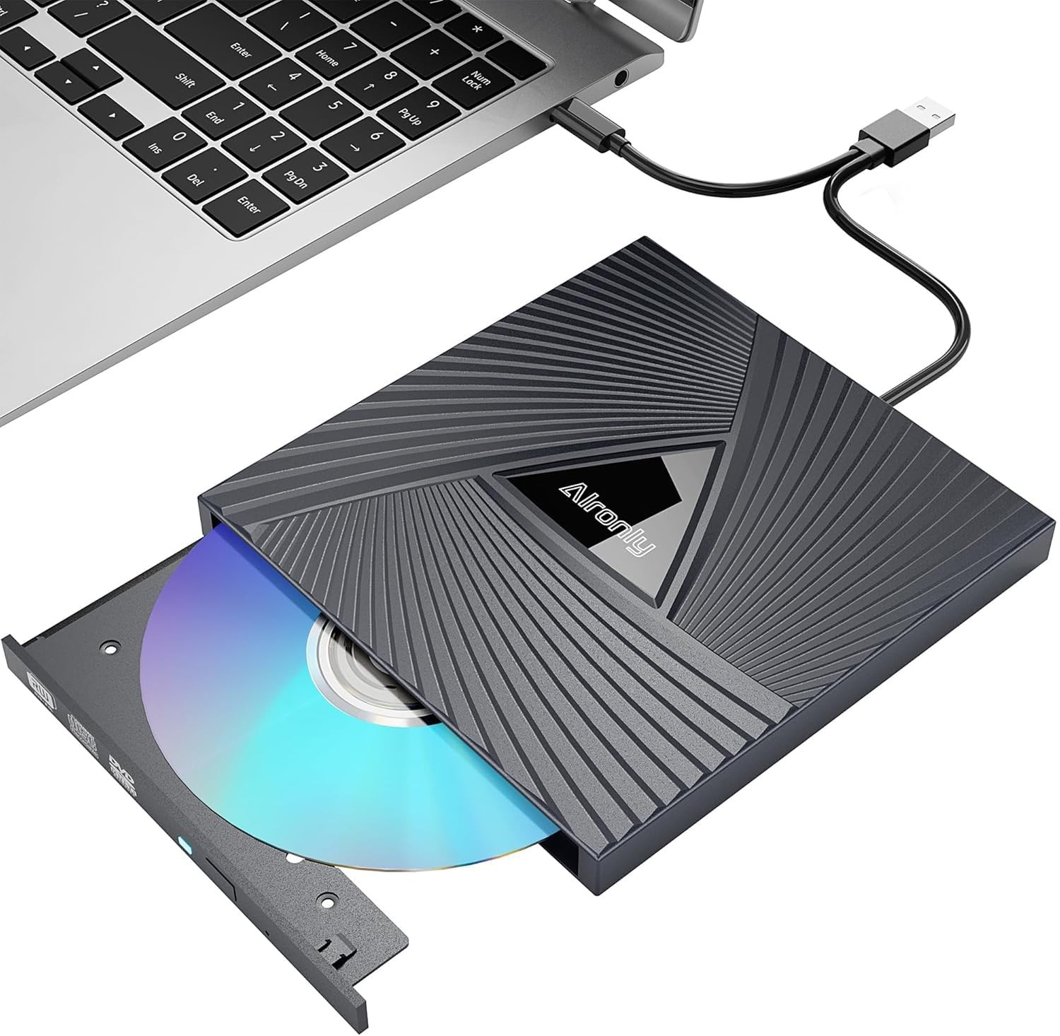 External CD/Drive for Laptop/PC, USB 3.0 -Portable Player for Computer CD +/-...