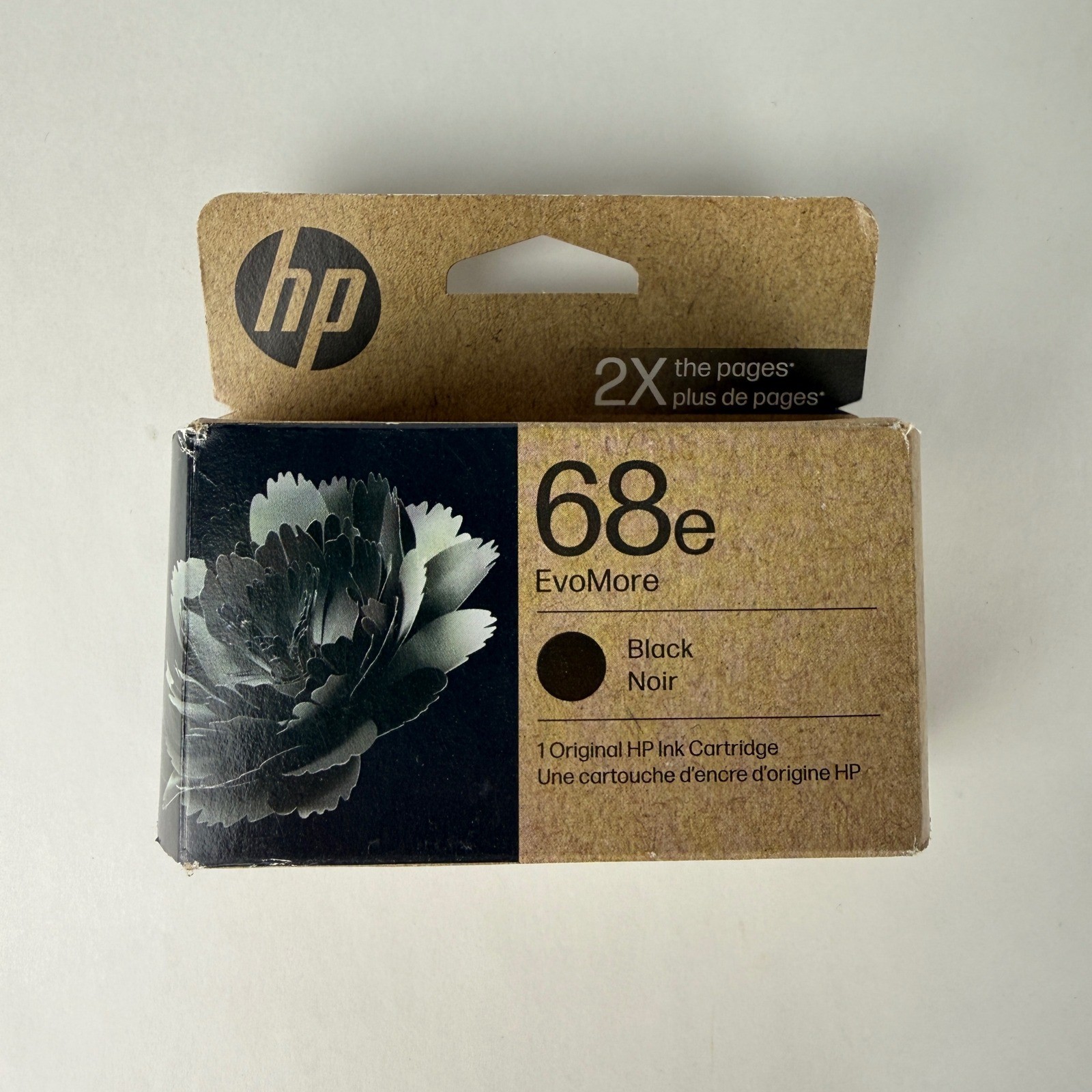 NEW HP 68e EvoMore Black Ink Cartridge Genuine OEM 7FP22TN Exp Jul 2026