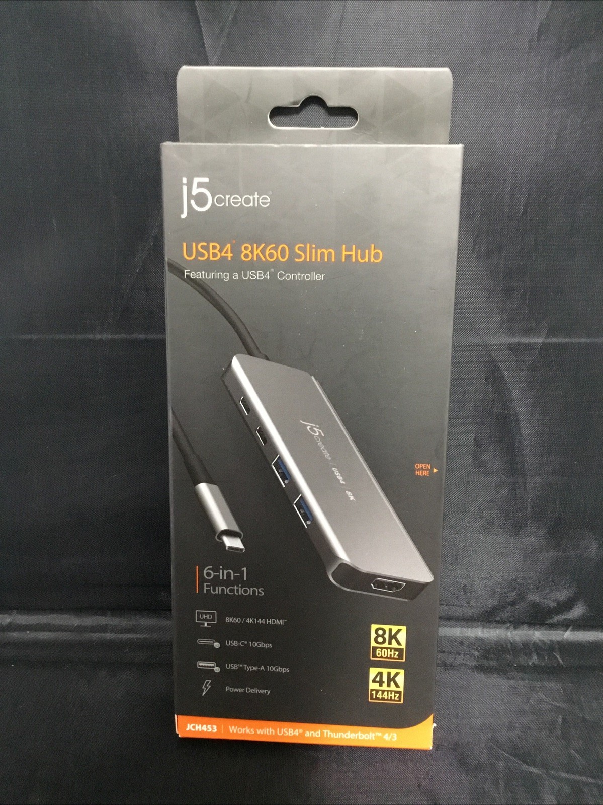 Genuine J5 Create USB4 8K60 Slim Hub 6 IN 1 Functions JCH453