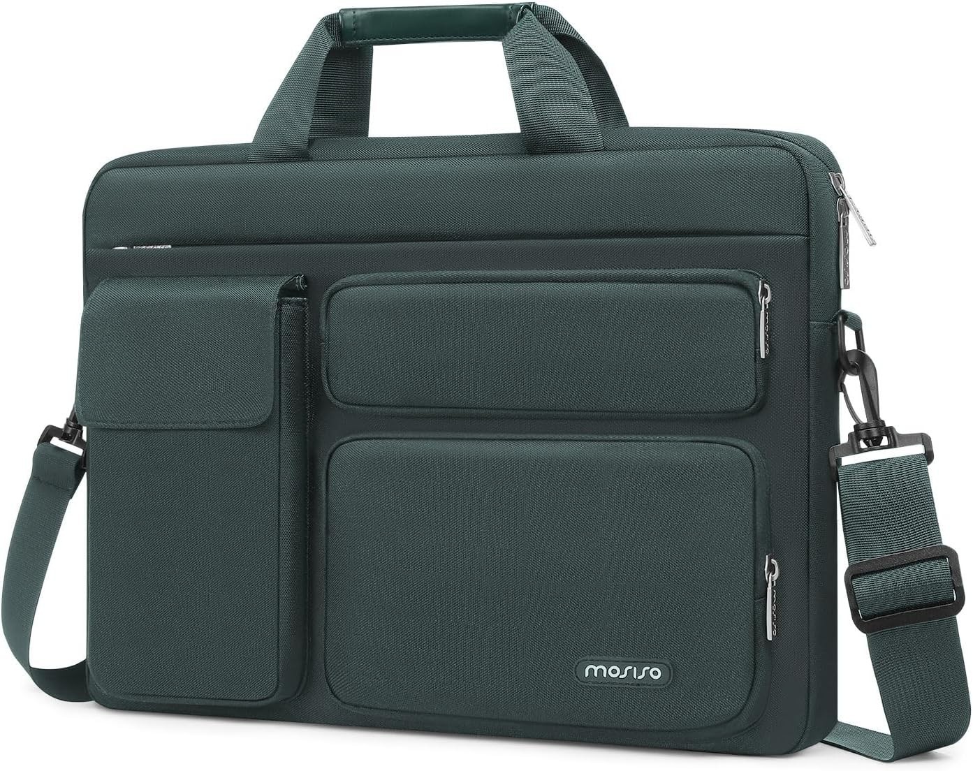MOSISO Laptop Shoulder Bag 15.6 inch, 15-15.6 inch 16 Emerald Green