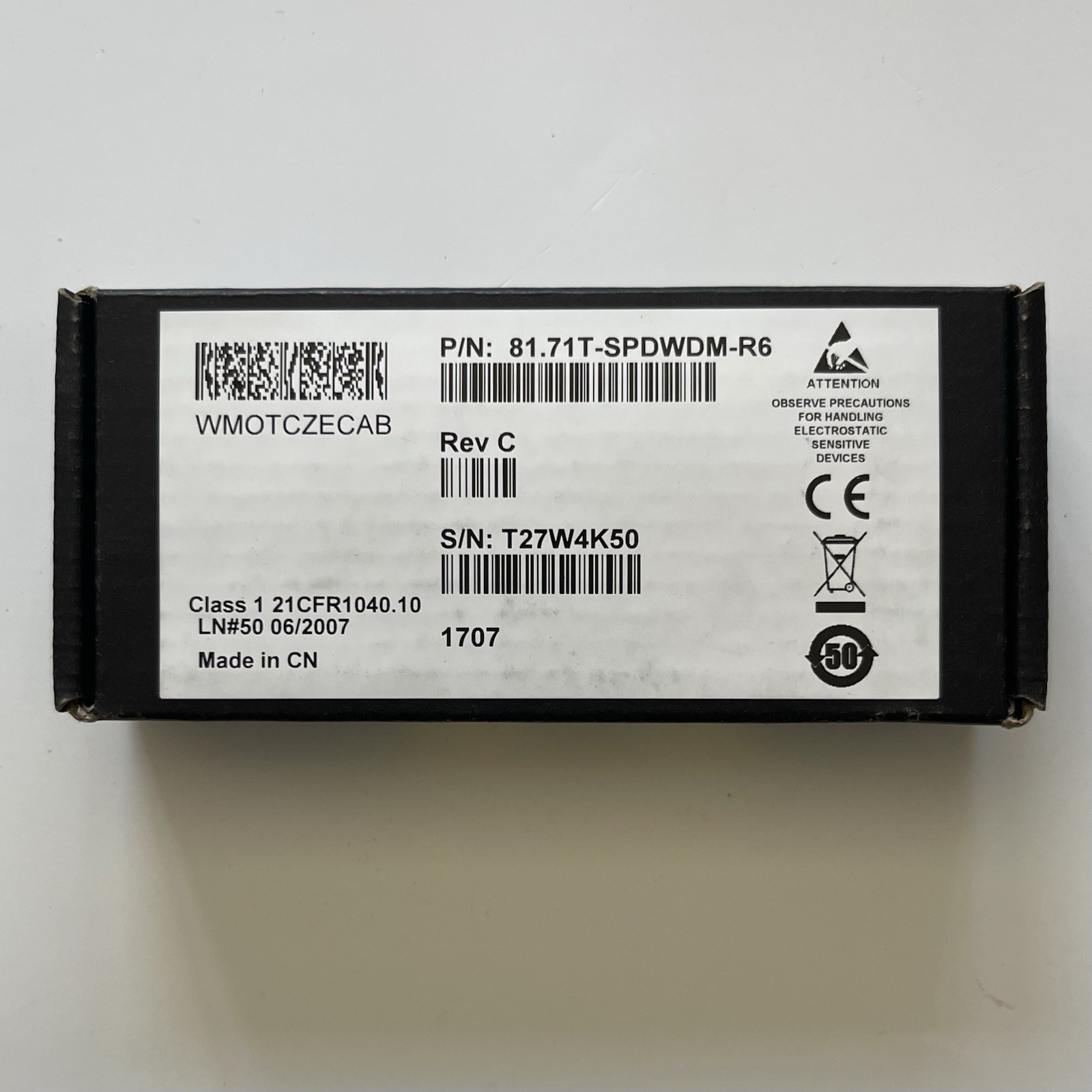 NEW Finisar 81.71T-SPDWDM-R6 Rev C 80km 10G Tunable DWDM Optical Transceiver