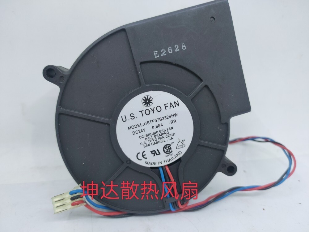 U.S.TOYO FAN USTF97B3324HW 9733 24V 0.6A 9CM turbo blower