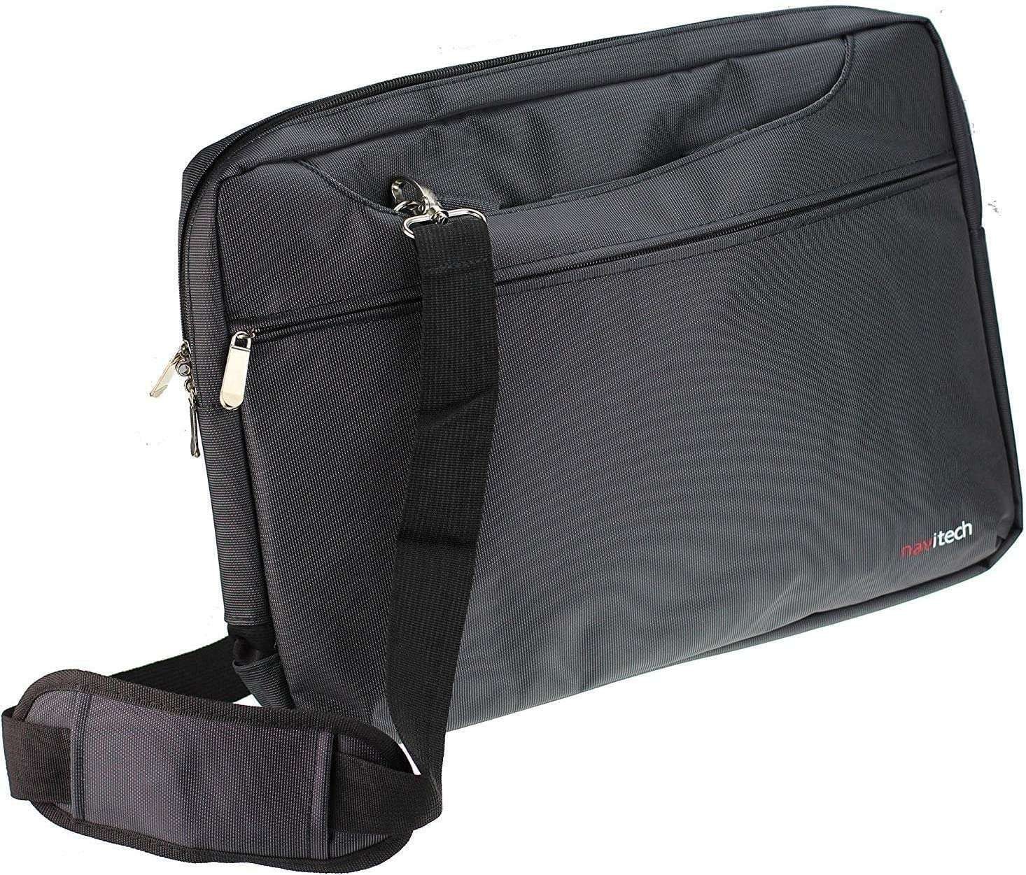 Navitech Black Water Resistant Graphics Tablet Bag For HUION Inspiroy Dial 2 Gra