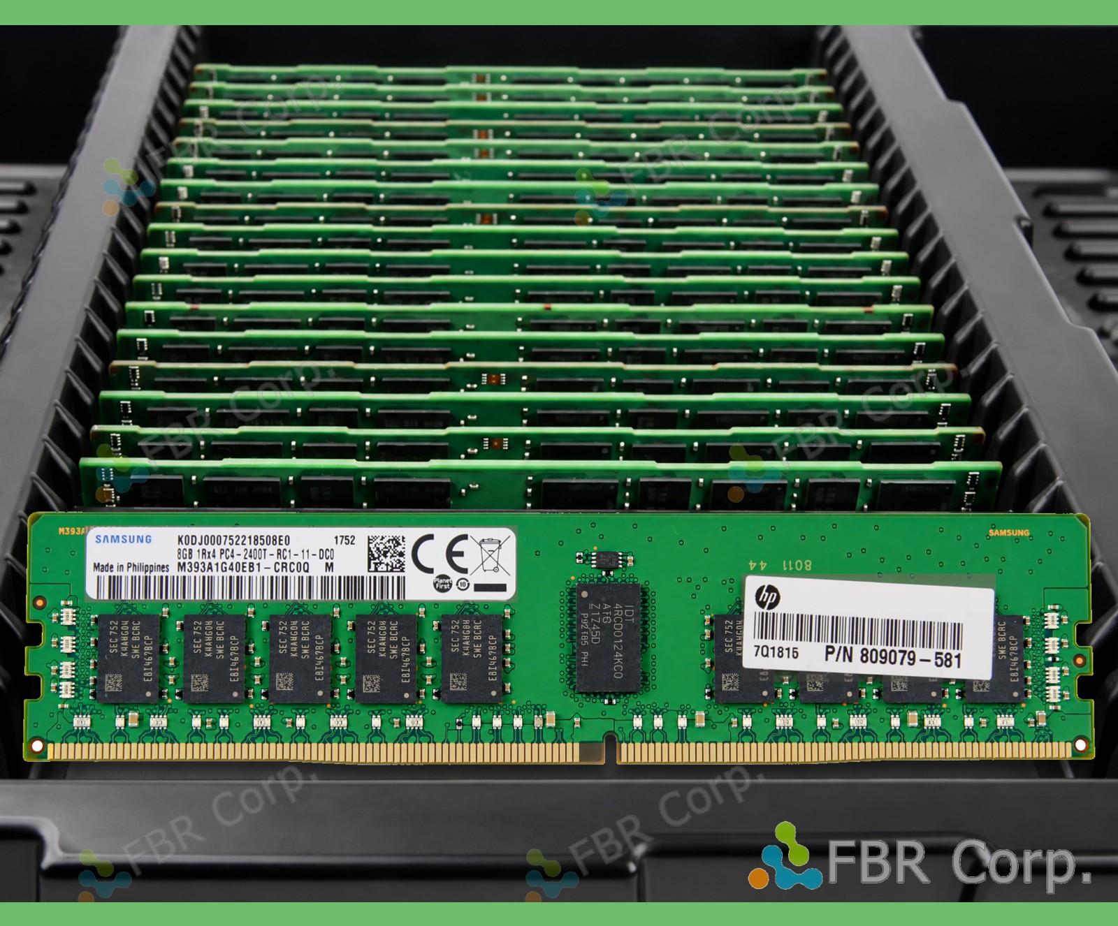 Grade A Samsung HPE 8GB PC4-2400T DDR4 1Rx4 RDIMM RAM M393A1G40EB1-CRC LOT