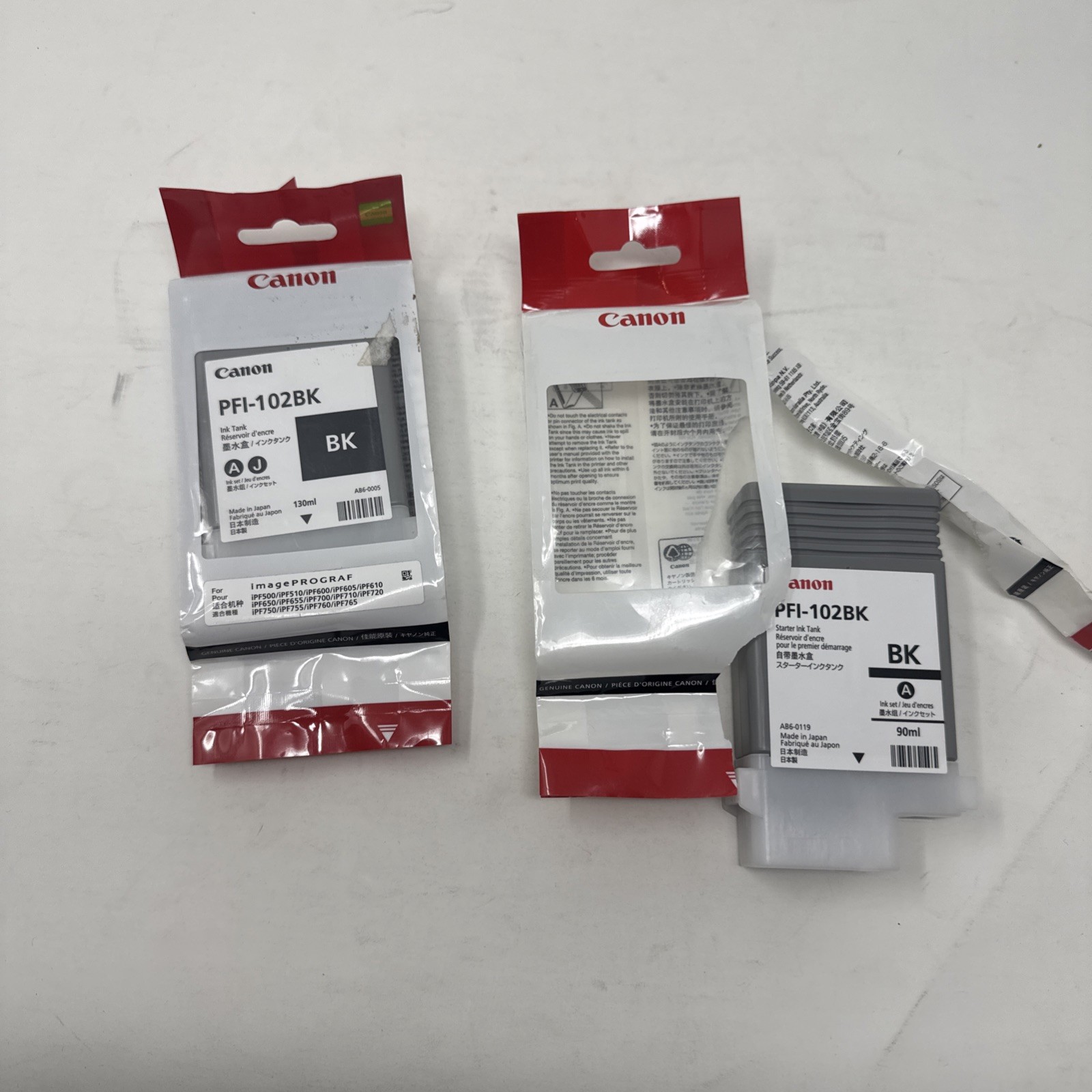 Genuine Canon PFI-102BK Ink Tank Cartridge Black 0895B001 SEALED 2019/05