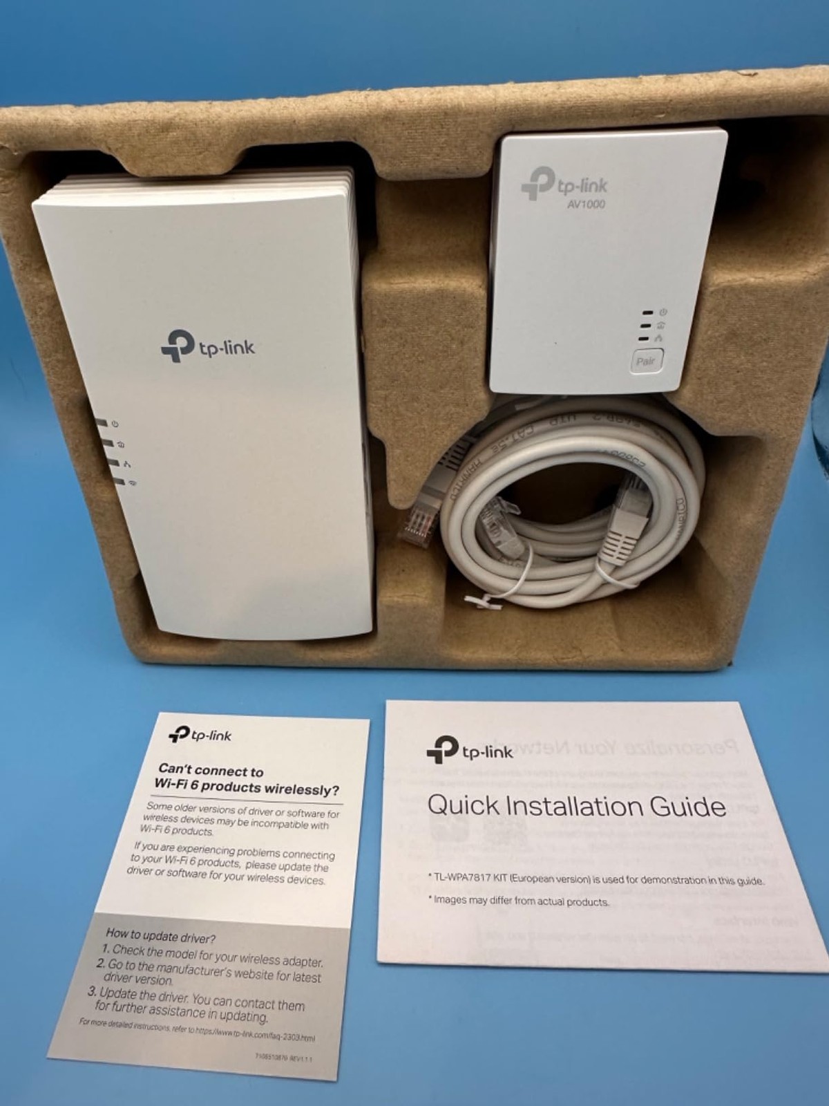 TP-Link TL-WPA7817 KIT AV1000 AX1500 Powerline Wi-Fi 6 Extender