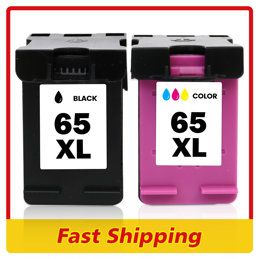 65XL Black &Tri-Color Ink Cartridge For HP Deskjet 2600 2652 2655 ENVY 5055 5030