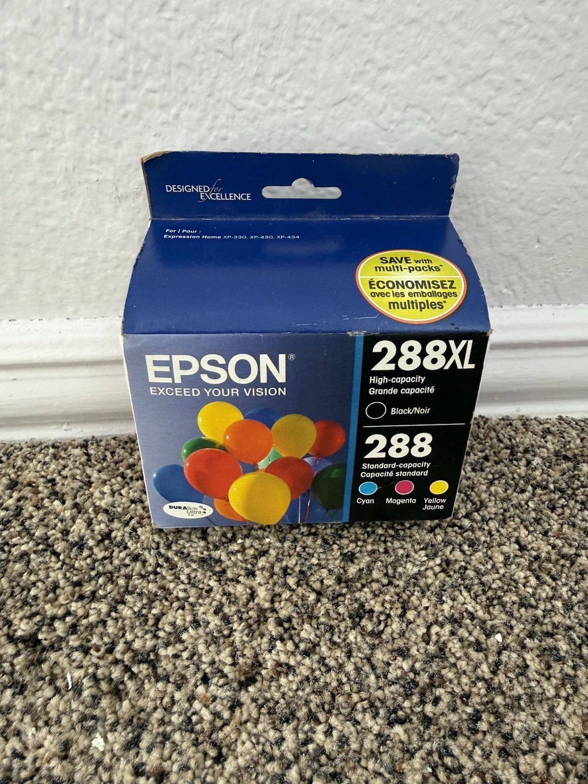 Epson 288XL  Ink Cartridge Combo Pack T288XL-BCS New Sealed EXP 2019