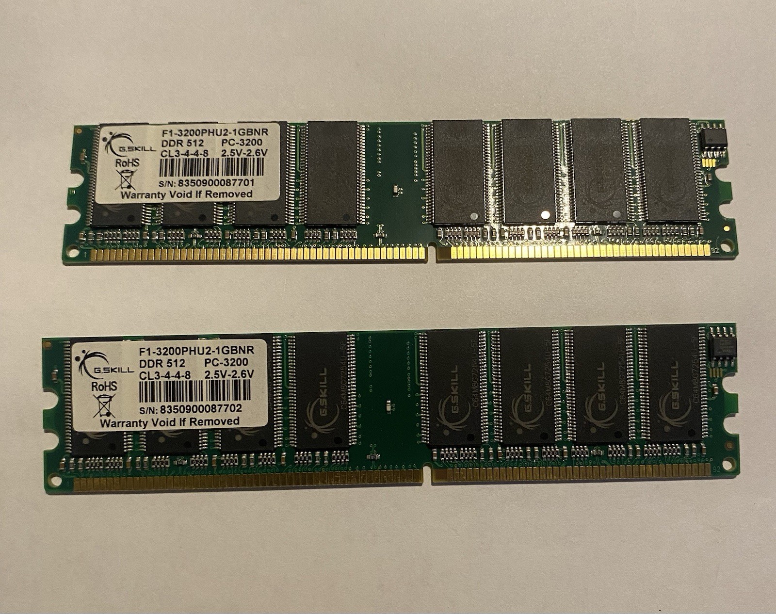 G. Skill F1-3200PHU2-1GBNS DDR 512GB PC RAM