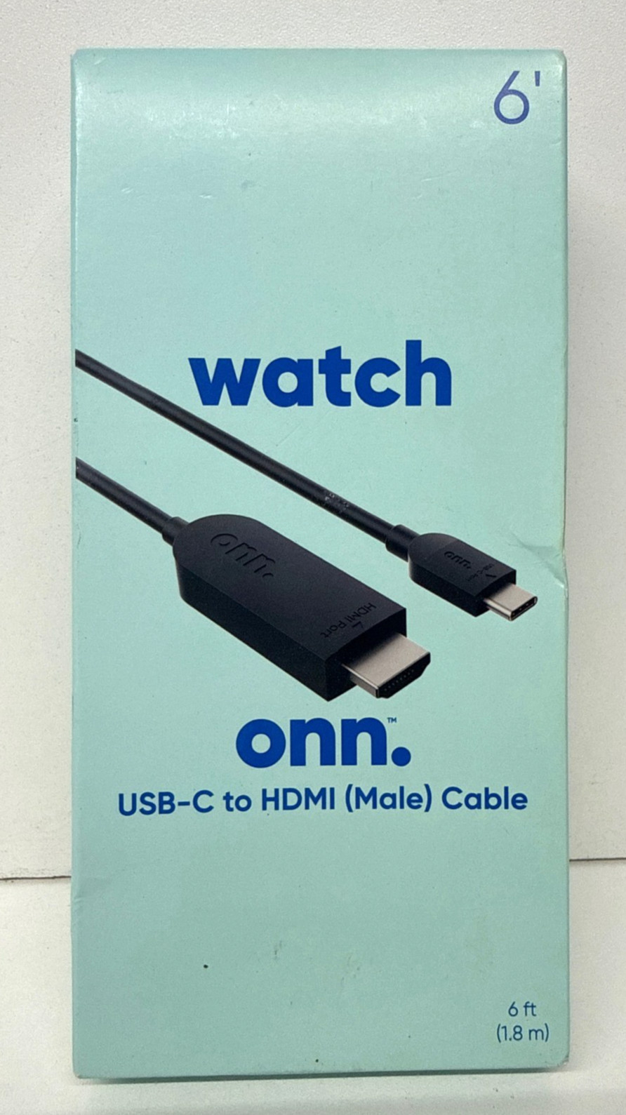 onn. 6FT./1.8 m USB-C to HDMI Cable