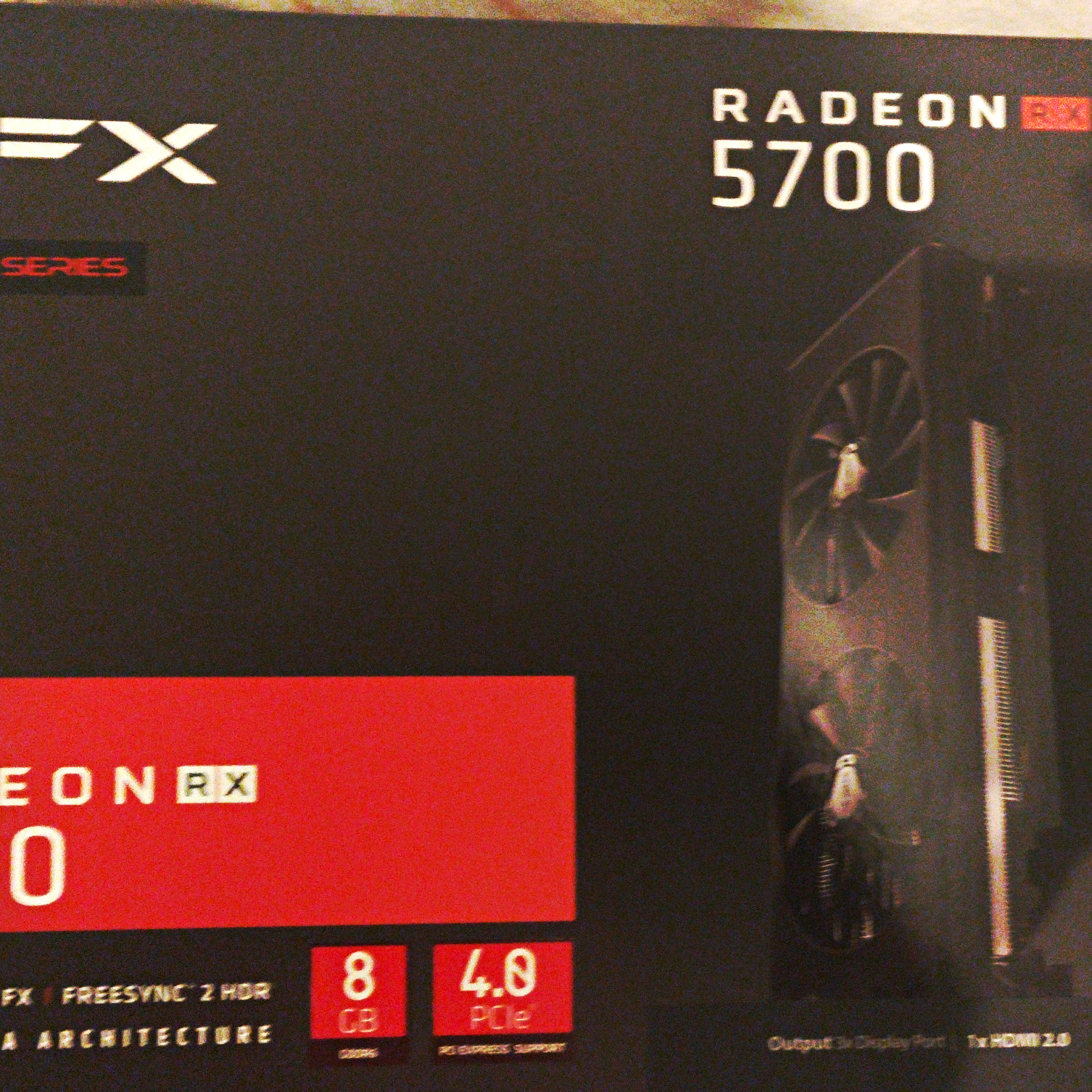 XFX AMD Radeon RX 5700 8GB GDDR6 Graphics Card PCIe 4.0 x16 Fan