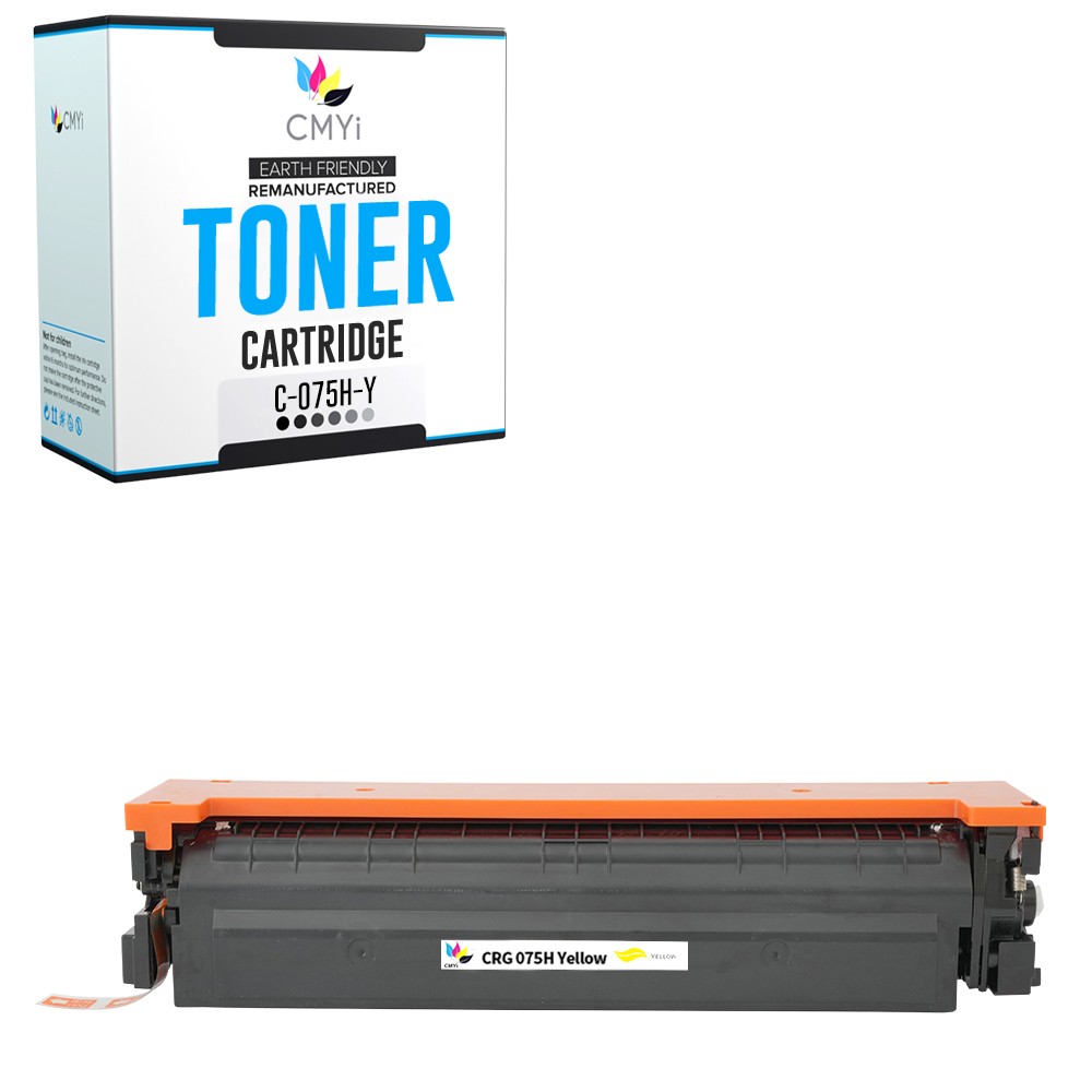 CMYi 1PK Compatible 075H Yellow Toner Cartridge fits Canon imageCLASS LBP646Cdw