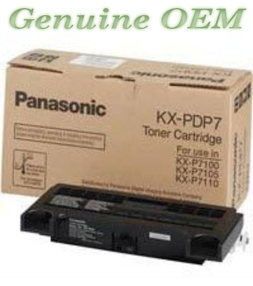 KX-PDP7 Original OEM Panasonic Toner Cartridge, Black Standard Yield Genuine