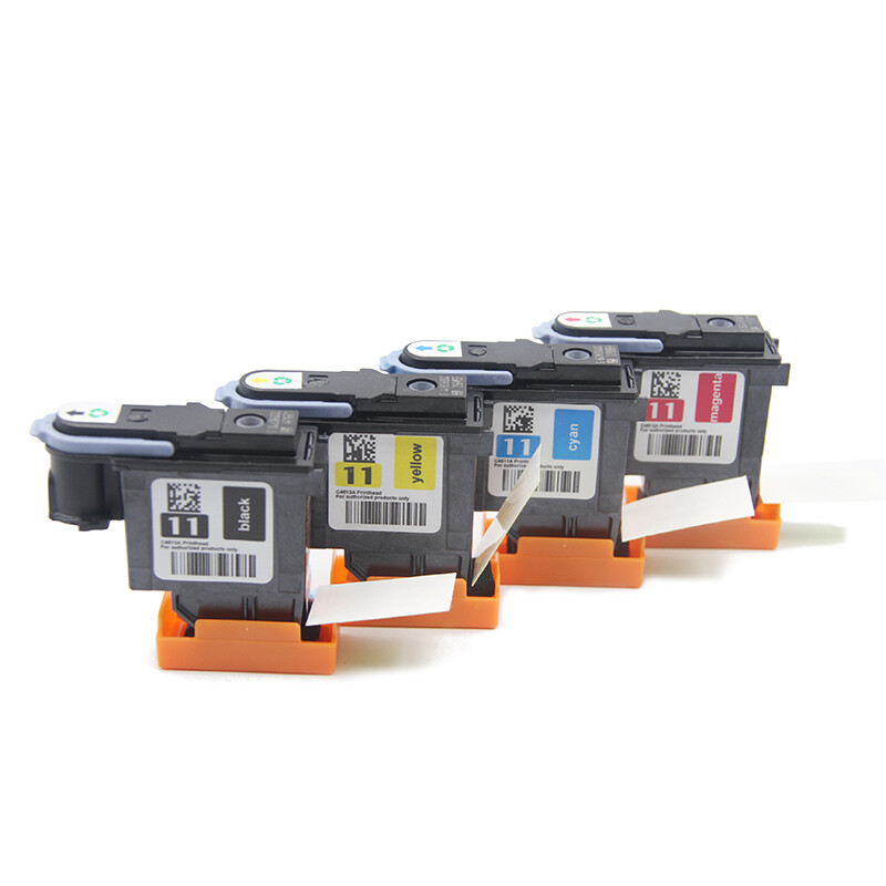 For HP 11 Printhead compatible  Print Head C4810A- C4813A 4PC/SET