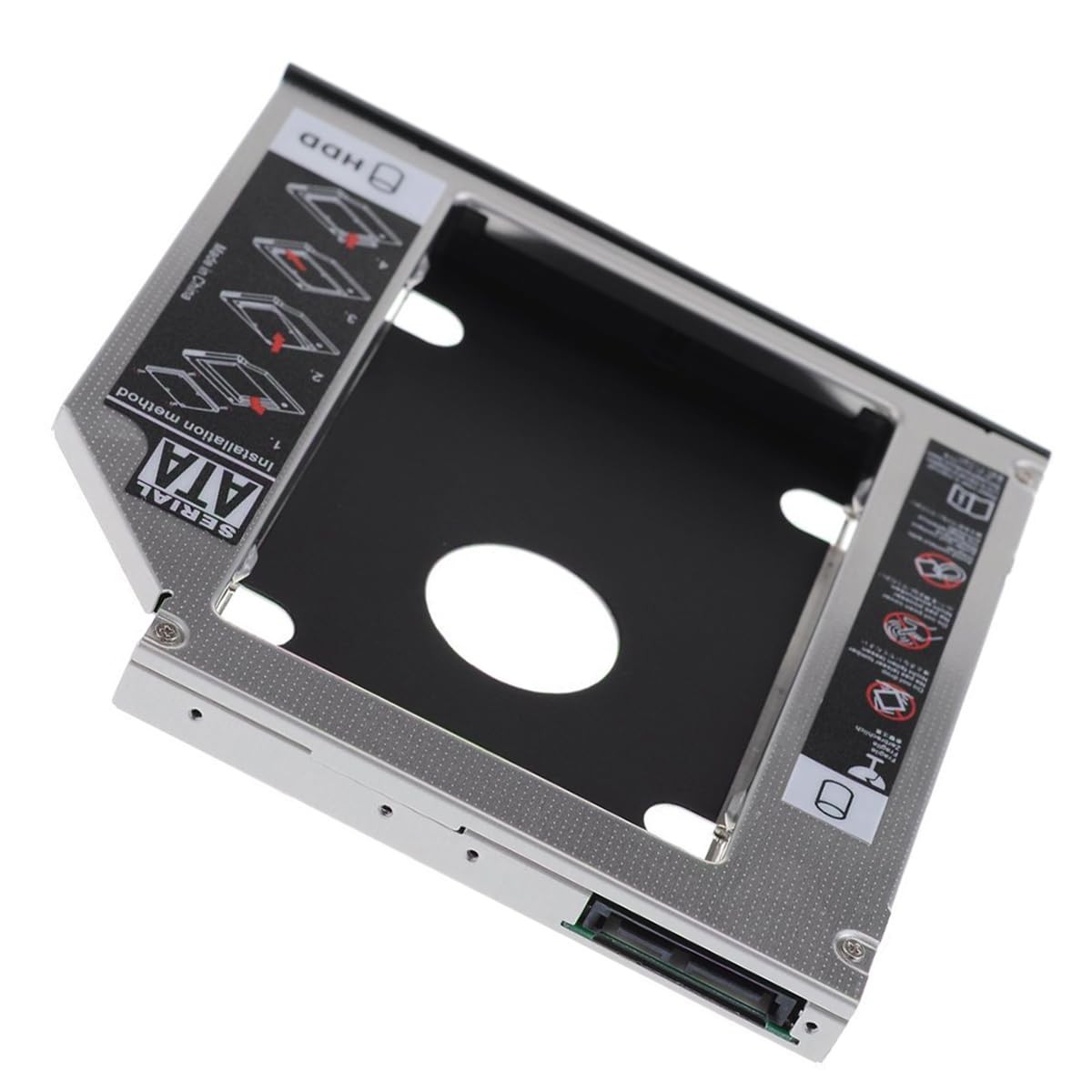 SATA 22Pin Female to Slimline SATA 13P HDD 2nd Hard Disk Drive Caddy Enclosur...