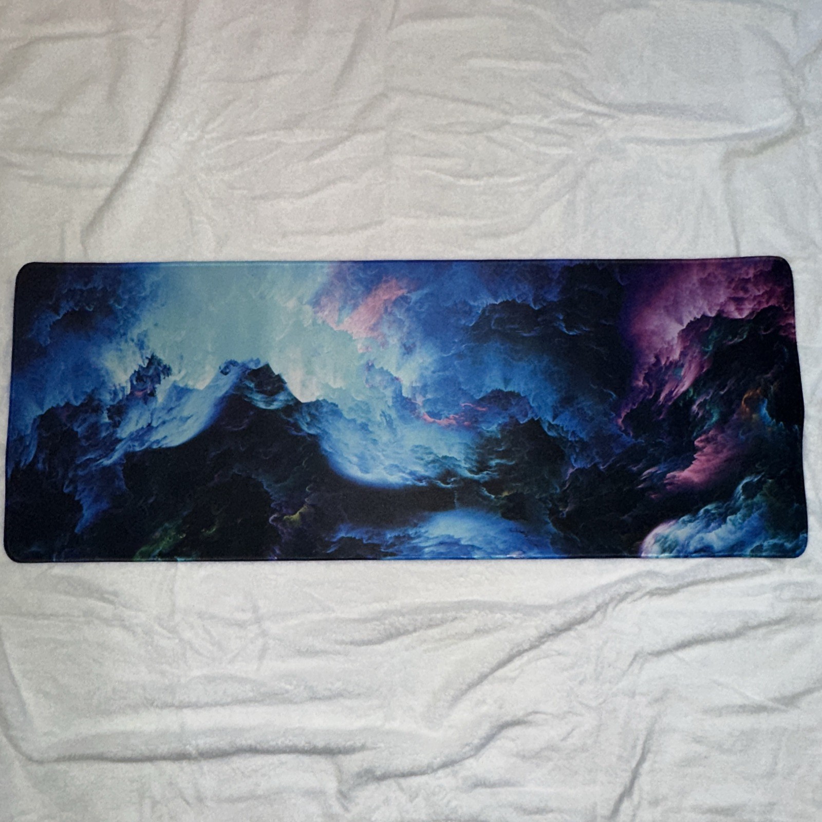 Dazzling Galaxy Gaming Mouse Pad Blue Desk Mat XL Mouse Gaming Pads