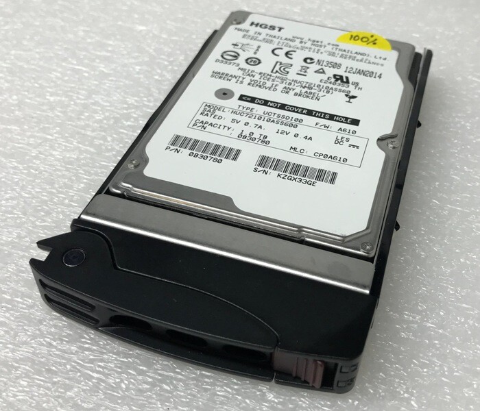 HGST 1TB 2.5" SAS 6Gbps HUC721010ASS600 0B30780 UCTSSD100 Hard Drive