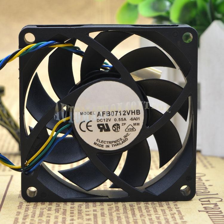 For Delta AFB0712VHB 70x70x15mm DC12V 0.55A CPU Cooling Fan 4pin