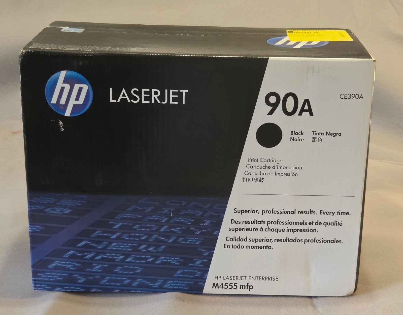 2-4-1 New Genuine HP 90A (CE390A) Black Toner Cartridge Unopened - BOGO+offbrand
