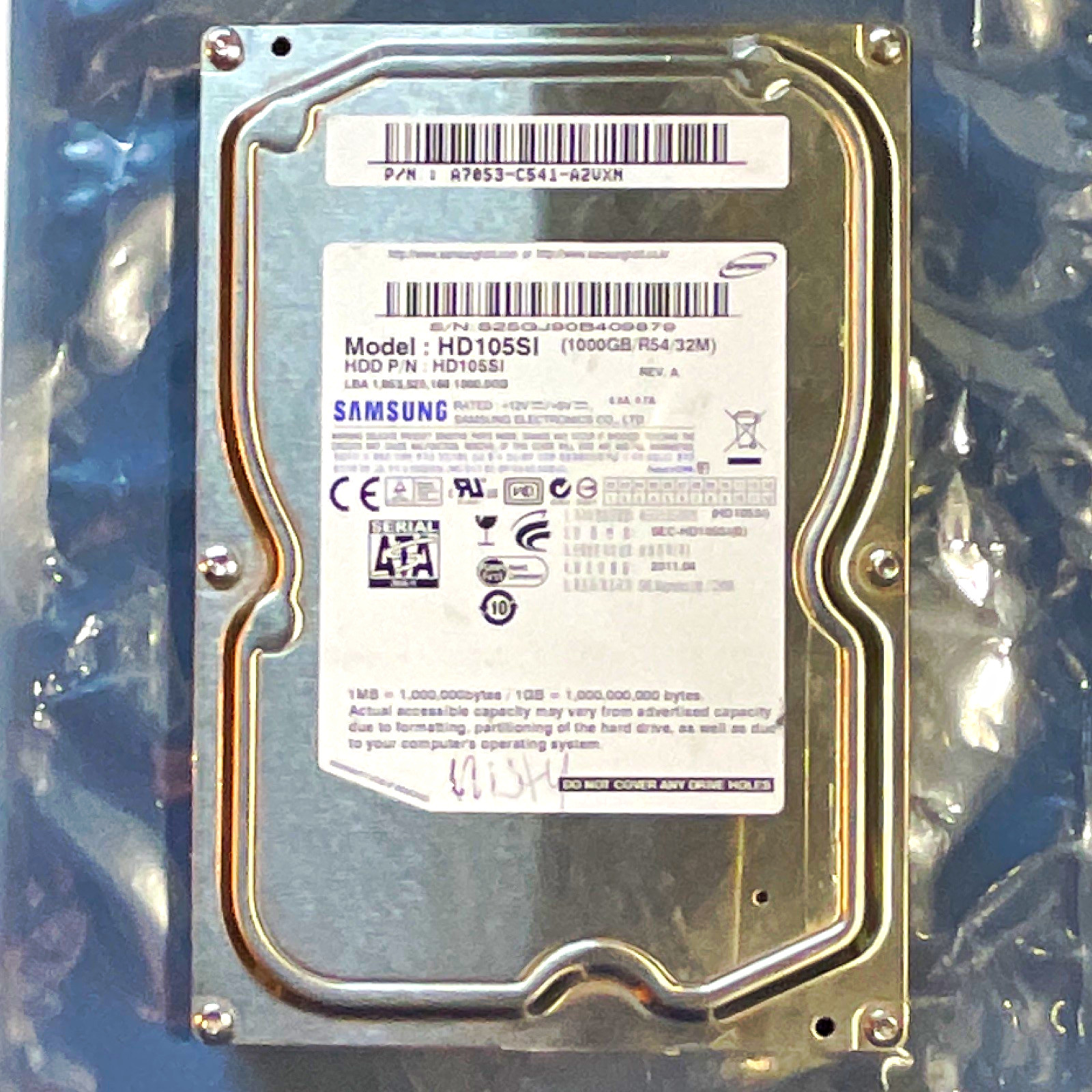 Samsung Spinpoint HD105SI 1TB 3.5" SATA II 5400RPM 32MB SilentSeek HDD