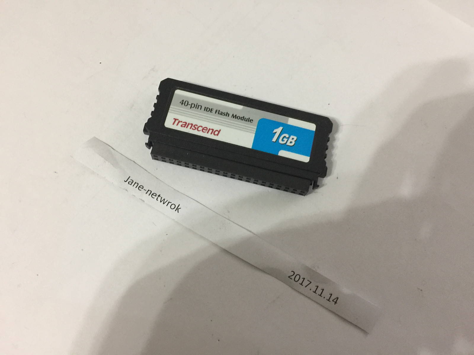 Actual Stock 100% test 40-pin IDE flash module 1GB Transcend    #J1688